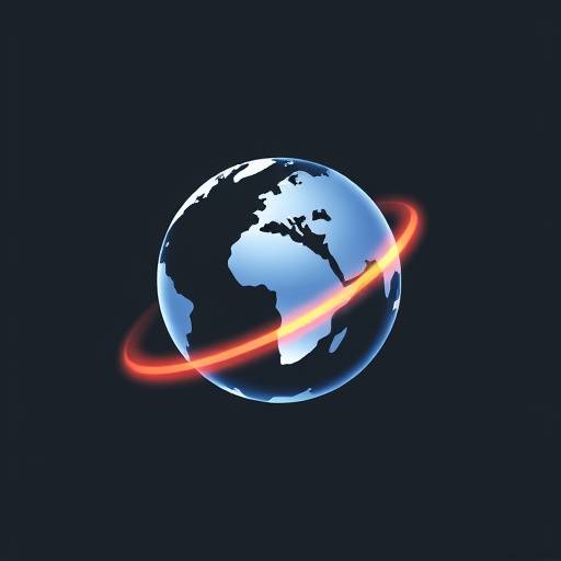Animated logo for Global Horizons, showing a globe spinning